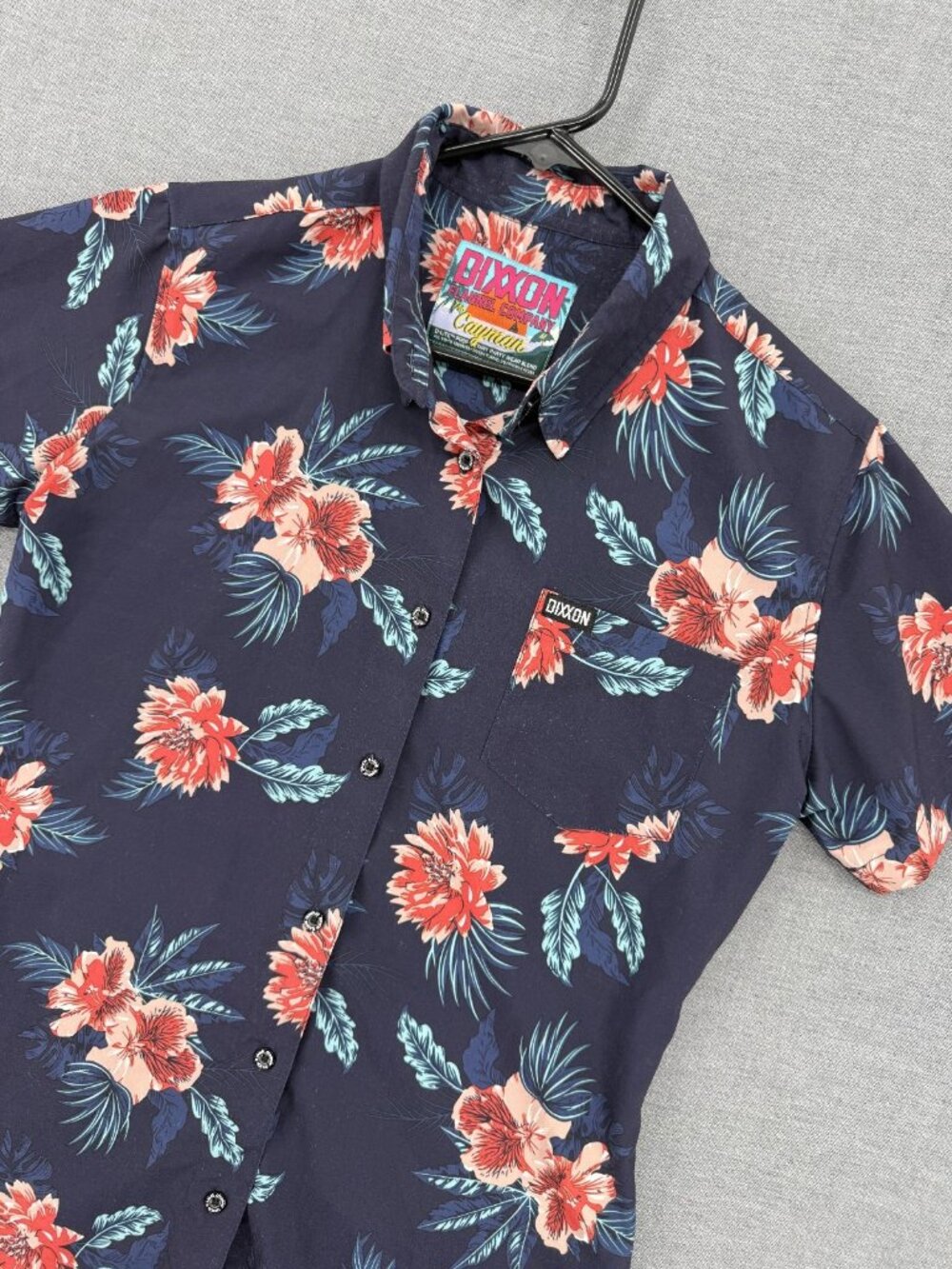 Dixxon Flannel Co. Cayman Party Shirt Womens M Aloha Floral D-Lite